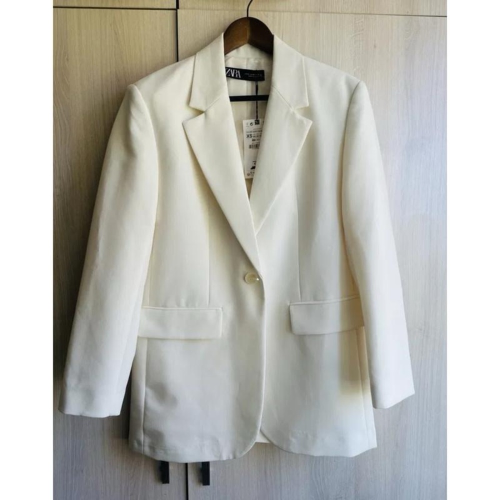 ZARA White Blazer *NWT* - Picture 3 of 5